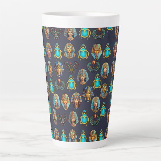 Pharaoh's Legacy: Antique Egyptian Patterns Milchtasse (Vorderseite)