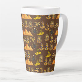 Pharaoh's Legacy: Antique Egyptian Patterns Milchtasse