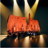 Pharaohs Luxor Tempel Night Landscape Fotografy Kalender