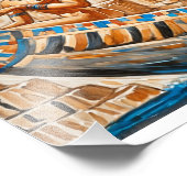 Pharaonische Boote Fotodruck (Ecke)
