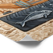 Pharaonische Solarboote Poster (Ecke)