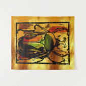 Pharaonischer Skarabäus Wandteppich (Vorderseite (Horizontal))