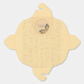 Pharaonisches Ziererbe auf Papyrus Hochzeit Geschenkschachtel (Ungeklappt)