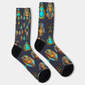 "Pharao's Legacy: Antike ägyptische Muster Socken (Rechts)