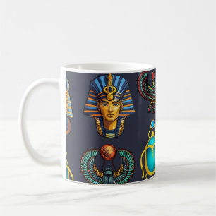 Pharaos Vermächtnis: Antike ägyptische Muster Kaffeetasse
