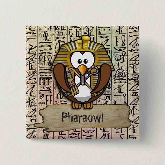 Pharaowl-Modezubehör Button (Vorderseite)