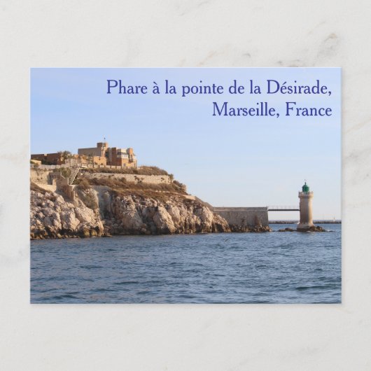Phare à la pointe de la Désirade Postcard Postkarte (Vorderseite)