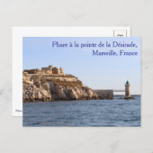 Phare à la pointe de la Désirade Postcard Postkarte (Vorne/Hinten)
