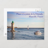 Phare à la pointe de la Désirade Postcard Postkarte (Vorne/Hinten)