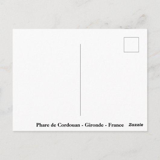 Phare de Cordouan 2 Gironde Frankreich Postkarte (Rückseite)