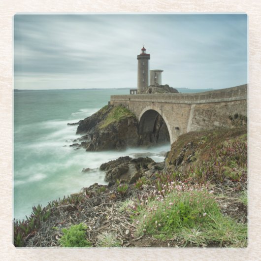 Phare du Petit Minou Glasuntersetzer (Vorderseite)