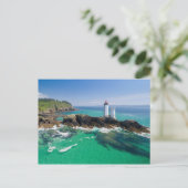 Phare du Petit Minou jour Finistère Frankreich Postkarte (Stehend Vorderseite)