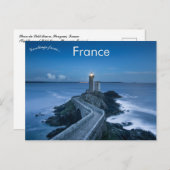 Phare du Petit Minou Plouzané Frankreich Postkarte (Vorne/Hinten)
