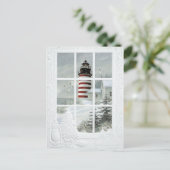 Phare sous la neige postkarte (Stehend Vorderseite)