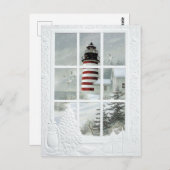 Phare sous la neige postkarte (Vorne/Hinten)