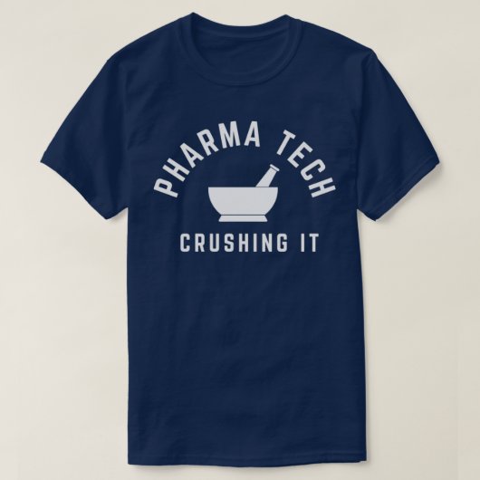 Pharma Tech zerdrückt es T-Shirt (Design vorne)