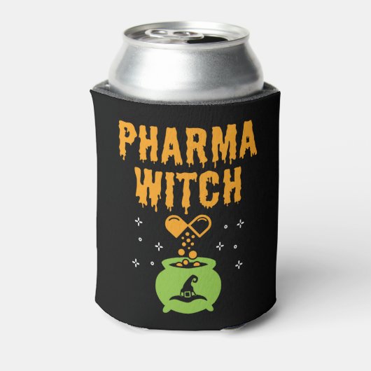 Pharma Witch Pharmacist Halloween Pharmacy Tech Dosenkühler (Kanne Rückseite)