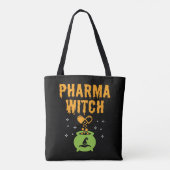 Pharma Witch Pharmacist Halloween Pharmacy Tech Tasche (Rückseite)