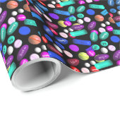 Pharmacist Graduation Gift Wrapping Paper Pills 3 Geschenkpapier (Rolleneckpunkt)