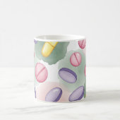 Pharmacist Grey Background Purple Pills Kaffeetasse (Mittel)