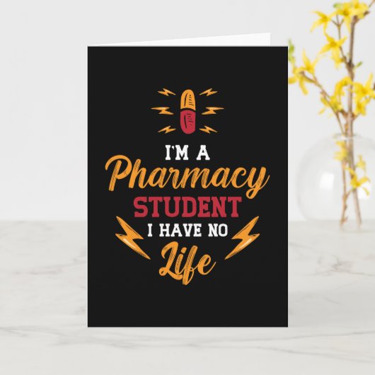 Pharmacist I'm A Pharmacy Student Tech Technician Karte (Gelbe Blume)