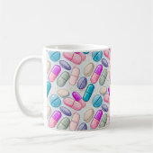 Pharmacist Pastel Pills Illustration Kaffeetasse (Links)