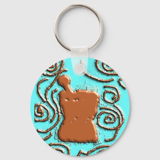 PHARMACIST Pestle & Mortar Design Geschenke Schlüsselanhänger (Vorderseite)