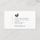 Pharmacist Professional Visitenkarte (Rückseite)