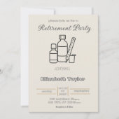 Pharmacist Retirement Party Invitation Einladung (Vorderseite)
