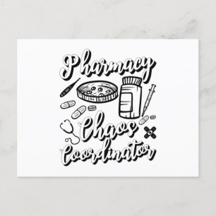 Pharmacist Technician Pharmacy Chaos Coordinator Postkarte