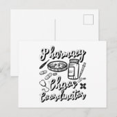 Pharmacist Technician Pharmacy Chaos Coordinator Postkarte (Vorne/Hinten)