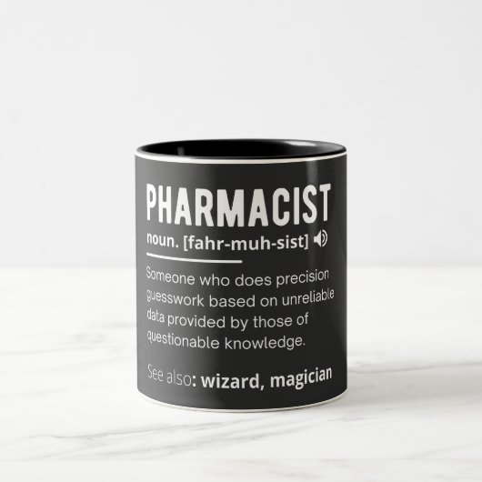pharmacist zweifarbige tasse (Mittel)