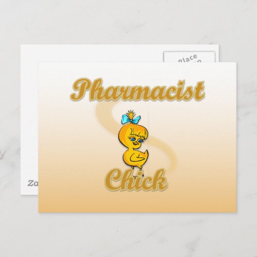 Pharmacists Chick Postkarte (Vorne/Hinten)