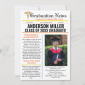 Pharmacy Abschluss Newspaper Uni Unique Einladung (Vorderseite)