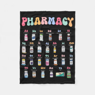 Pharmacy Alphabet Doktor der Pharmacy Tech Medicin Fleecedecke