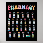 Pharmacy Alphabet Doktor der Pharmacy Tech Medicin Poster (Vorne)