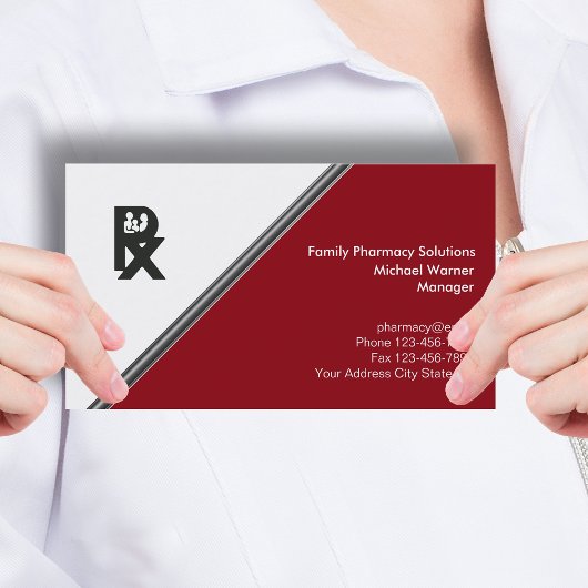 Pharmacy Business Cards Visitenkarte