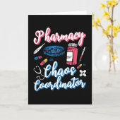 Pharmacy Chaos Koordinator Apotheker Techniker Karte (Gelbe Blume)