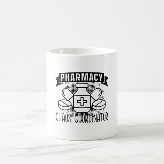 Pharmacy Chaos Koordinator Tech Apotheker Kaffeetasse (Mittel)