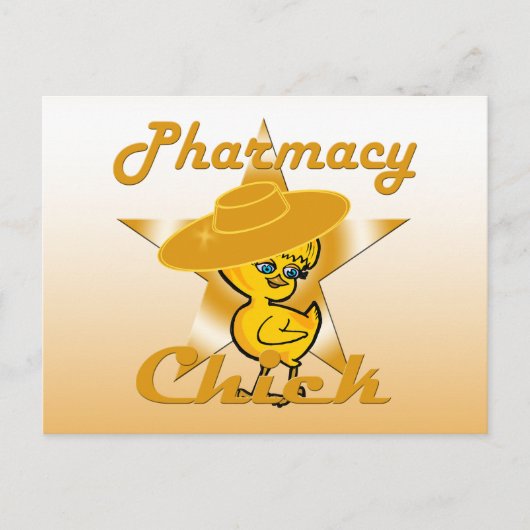 Pharmacy Chick #10 Postkarte (Vorderseite)