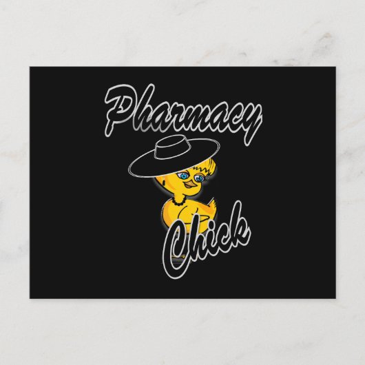 Pharmacy Chick #4 Postkarte (Vorderseite)