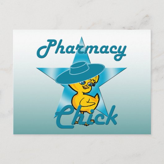 Pharmacy Chick #7 Postkarte (Vorderseite)