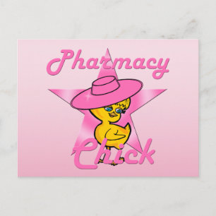 Pharmacy Chick #8 Postkarte
