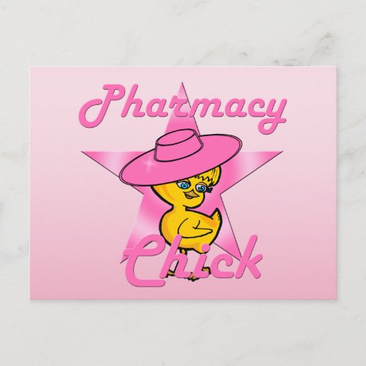 Pharmacy Chick #8 Postkarte (Vorderseite)