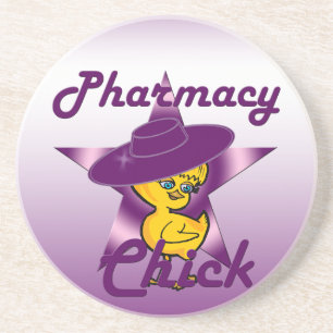 Pharmacy Chick #9 Sandstein Untersetzer