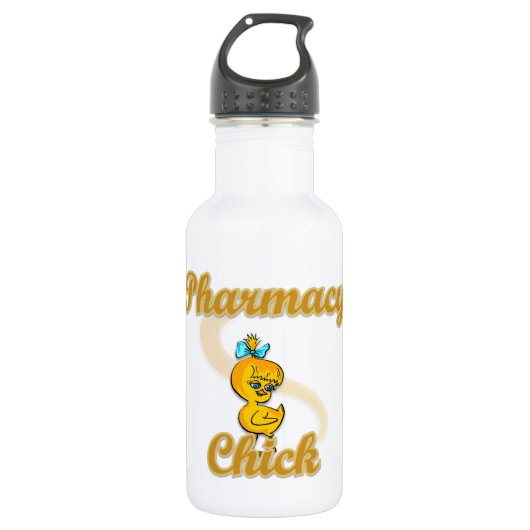 Pharmacy Chick Edelstahlflasche (Vorderseite)