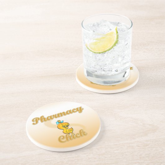 Pharmacy Chick Getränkeuntersetzer (Seite)
