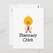 Pharmacy Chick Postcard Postkarte (Vorne/Hinten)