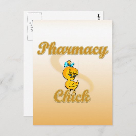 Pharmacy Chick Postkarte (Vorne/Hinten)