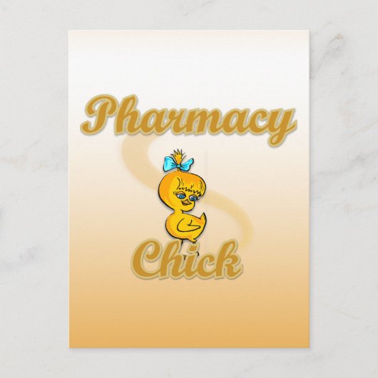 Pharmacy Chick Postkarte (Vorderseite)